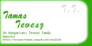 tamas tevesz business card