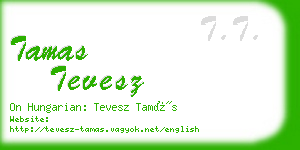 tamas tevesz business card